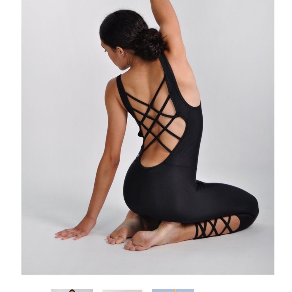 Jala lattice jumpsuit black M/L